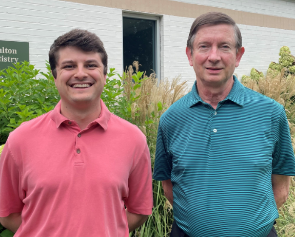 photo of Dr. Marc Moulton and Dr. Gunn smiling