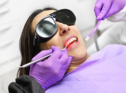 Your dentist can use a soft tissue laser to kill bacteria during gum disease treatment