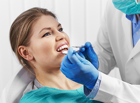 Woman after learning cost of veneers in Birmingham