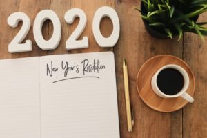 Blank New Year's resolutions list