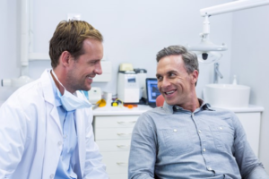 patient at dentist